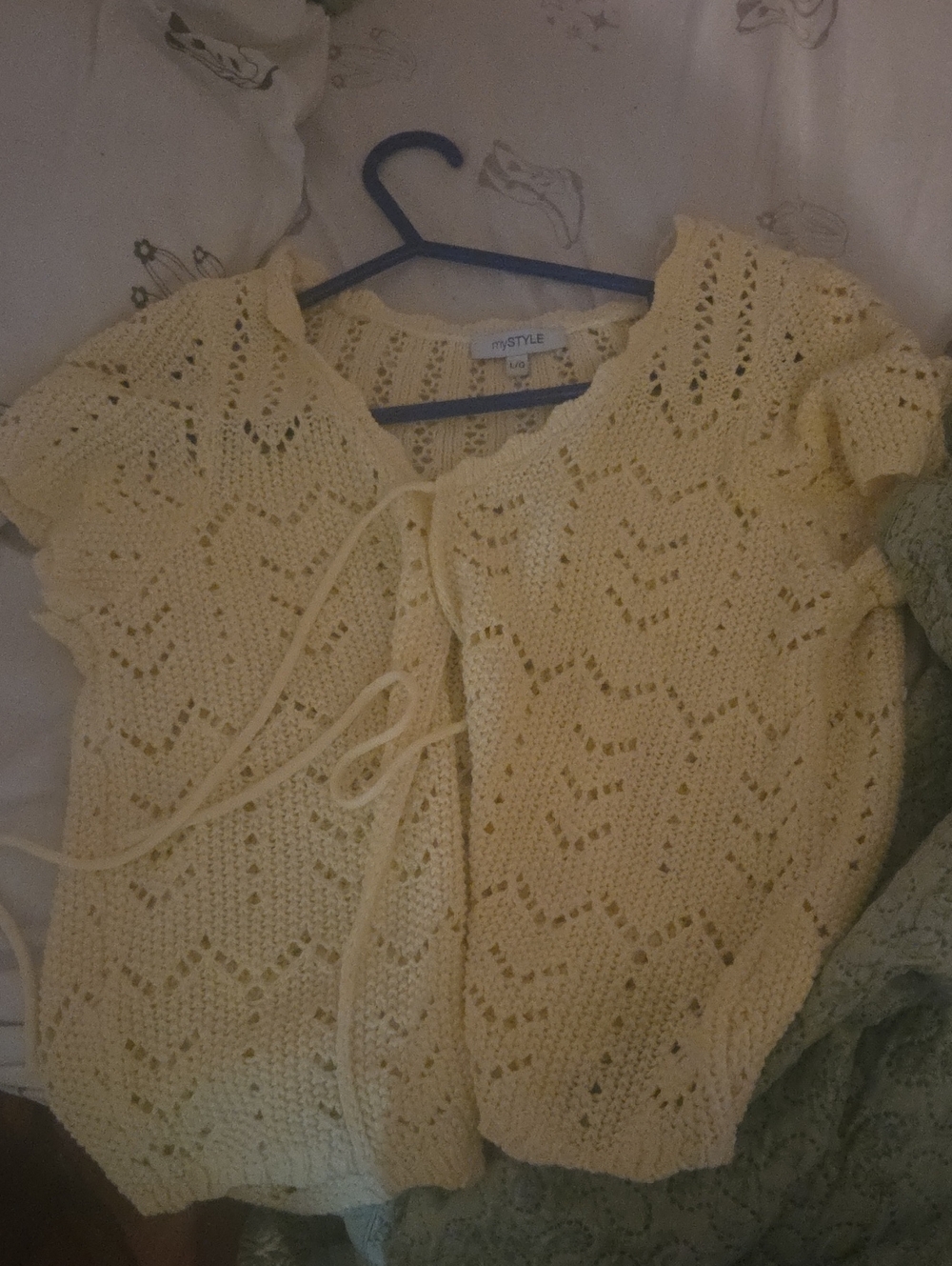 Myrtle Yellow Knit Cardigan